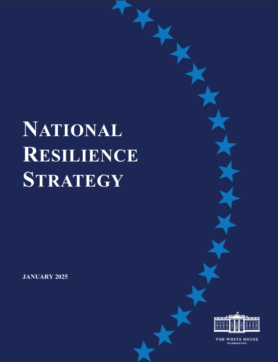 Cover page featuring the documents title and the white house logo